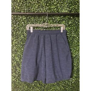 Lululemon Pace Breaker Short 9" *Liner Heather Allover Iron Blue True Navy Sz Me